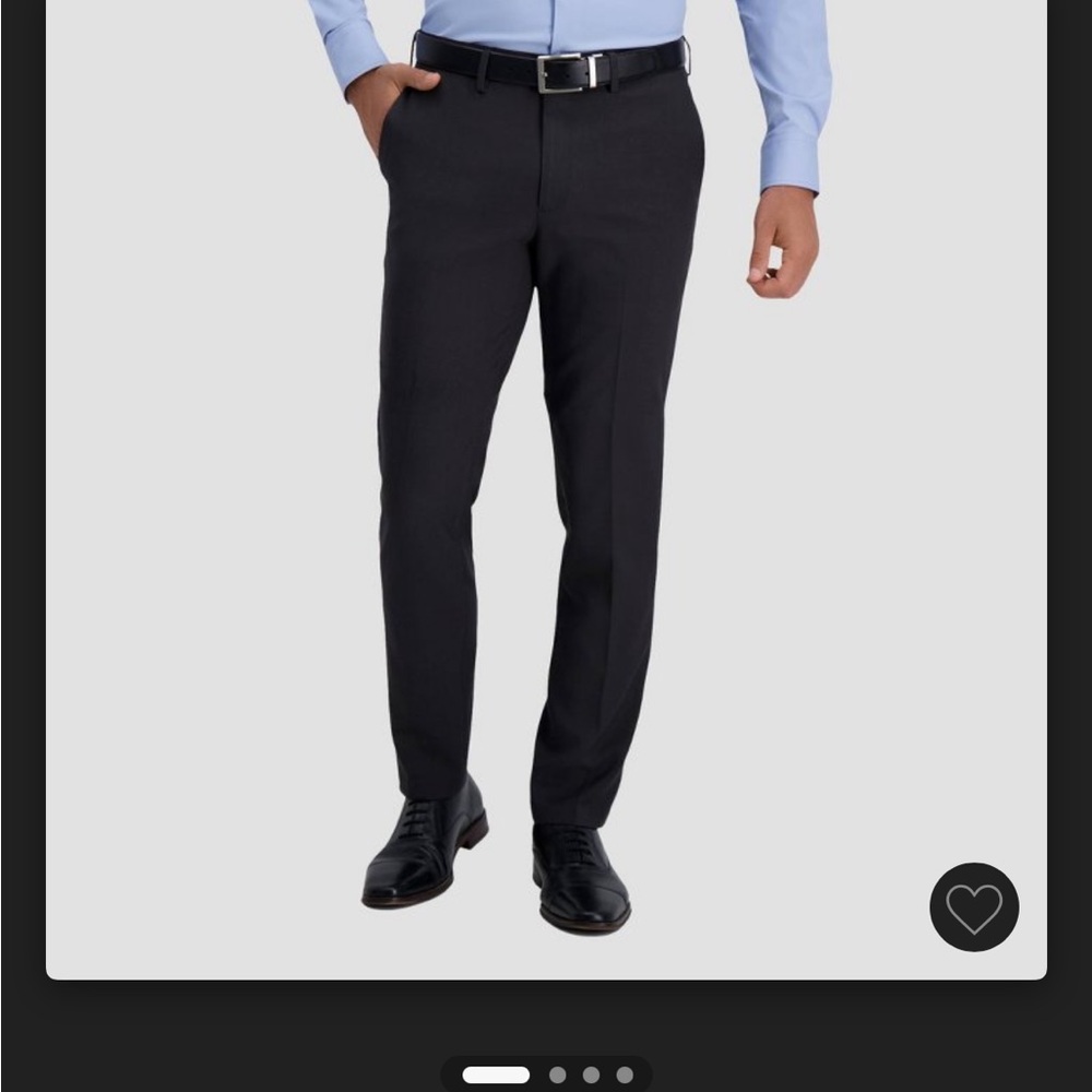Haggar Black Premium Stretch Dress Pants
